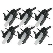 Conectores inyectores CR Modelo C4 para inyectores Delphi 45° inyectores Delphi plástico 6 uds