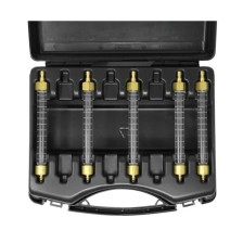 Kit de medición de caudal de retorno de inyector common-rail CRP08 con 5 tubos de plexiglás