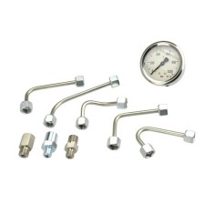Dispositivo de prueba de raíl común CRP01.2 manómetro 0-1000 bar + 2 líneas + 1 adaptador ET446 M12x1,5 AG