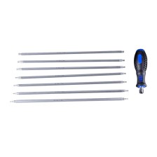 Juego de destornilladores Torx, 8 piezas, TXB, versión de 300 mm de largo, TX10 a TX40