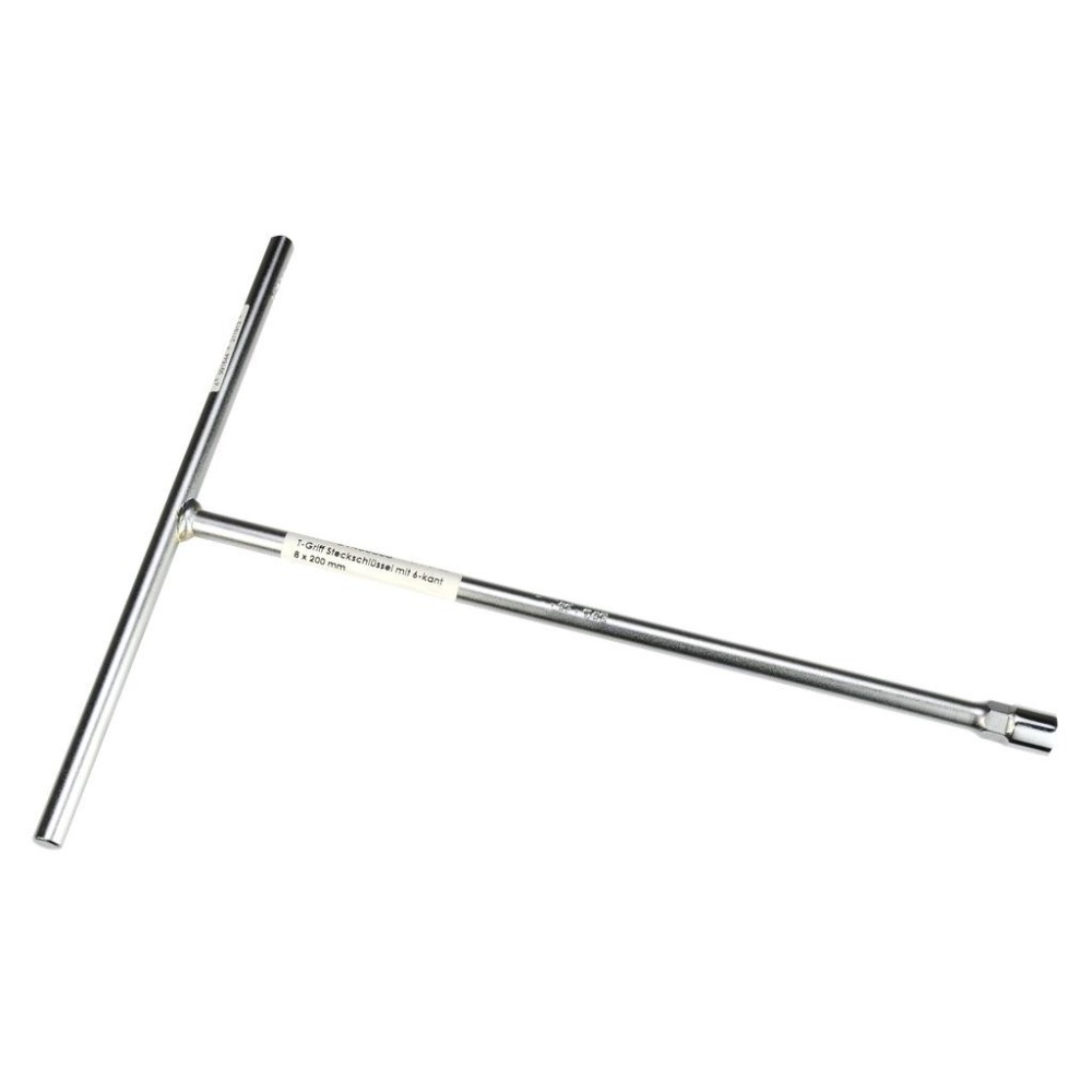 Llave de tubo con mango en T de 6 puntas 8 x 200 mm