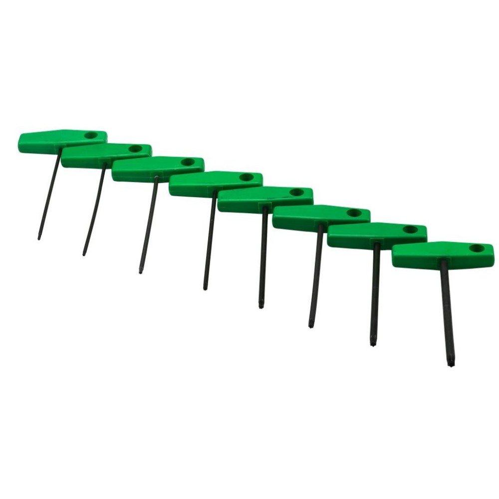 Juego de llaves Torx con mango en T TX 9 a TX 40