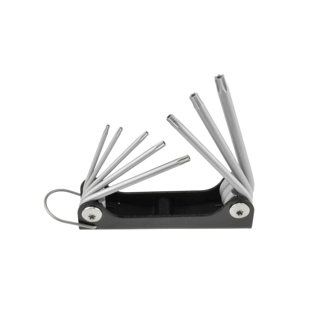 Portaherramientas para tornillos Torx TX 9 - TX 40, juego de 8 piezas con orificio frontal