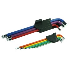 Juego de llaves Allen magnéticas, extra largas