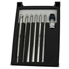 Juego de llaves de bola Torx de 7 piezas.