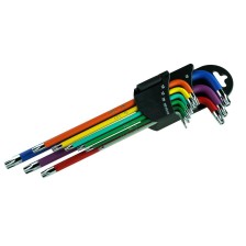 Juego de llaves torx® magnéticas extra largas 9 piezas.