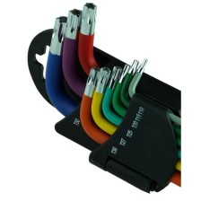 Juego de llaves torx® magnéticas extra largas 9 piezas.