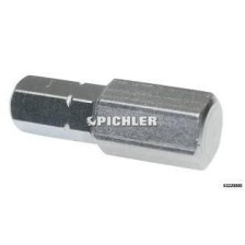 Juego de 6 puntas hexagonales de 1/4' con accionamiento hexagonal