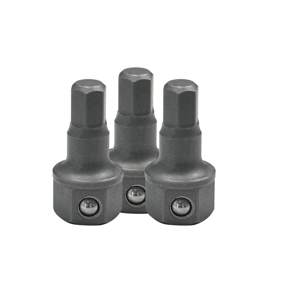 Inserto especial hexágono interior SW7 largo, juego de 3 piezas.