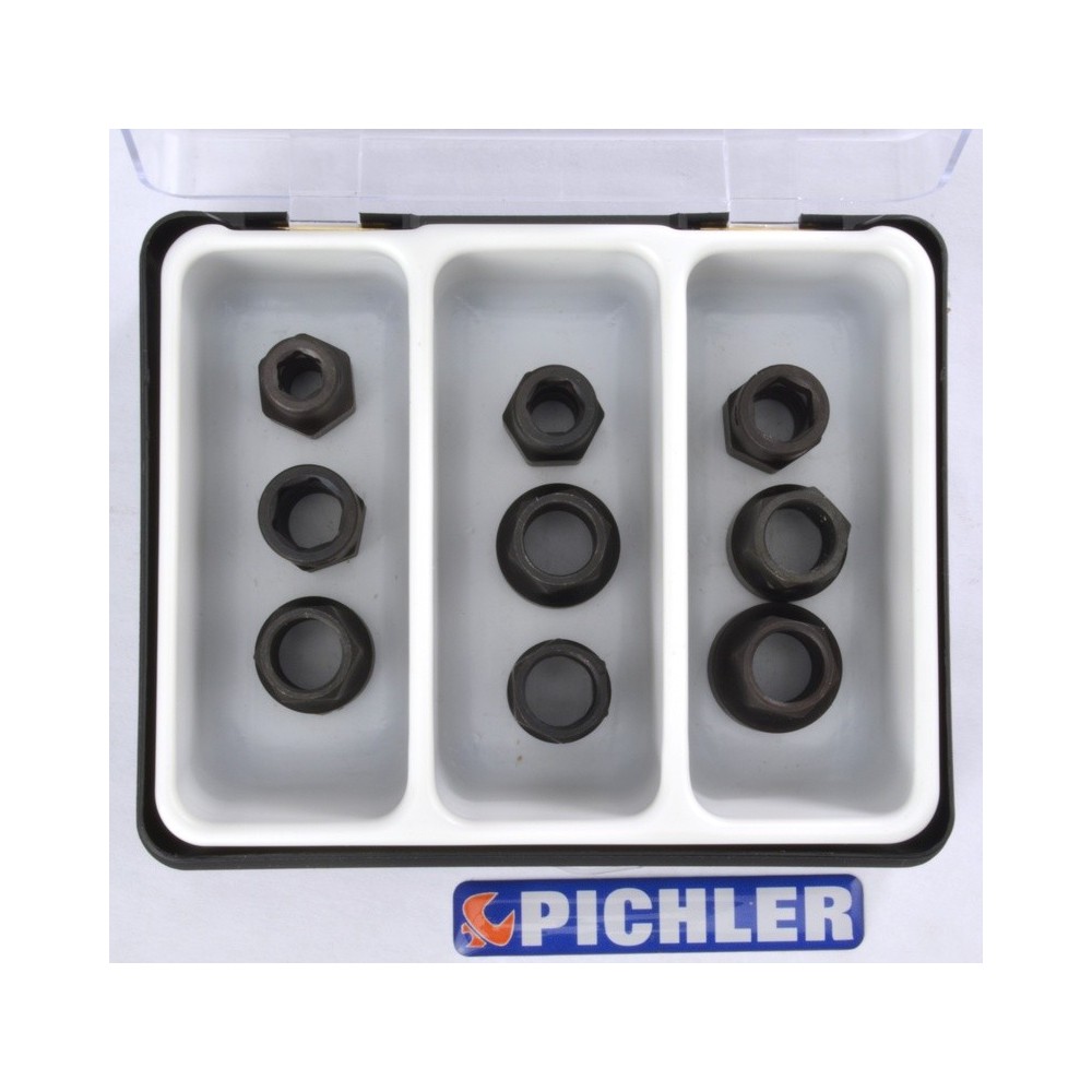 Juego complementario de vasos de uso especial con imán y orificio pasante SW 13