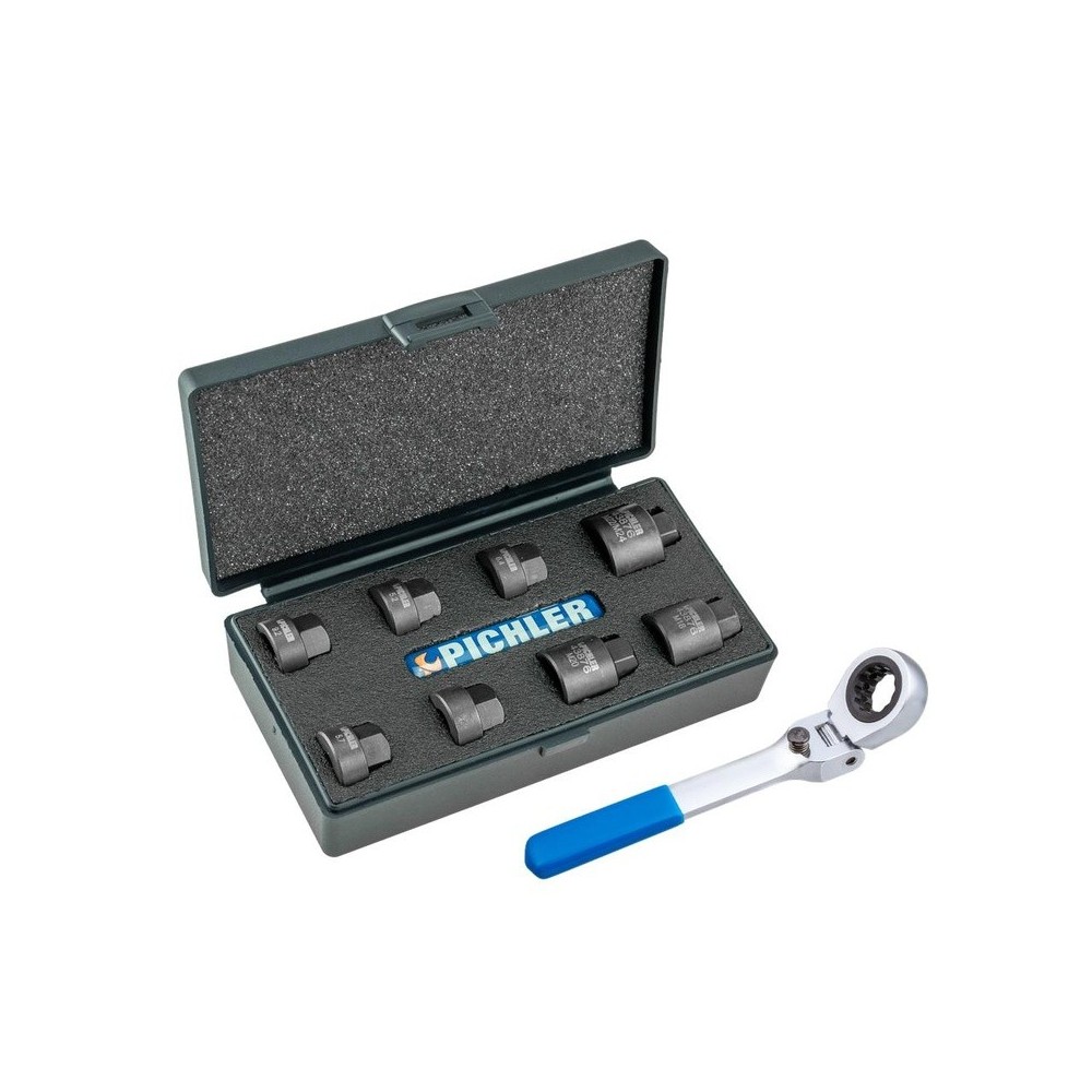 Juego de adaptadores para portamachos, 9 piezas.