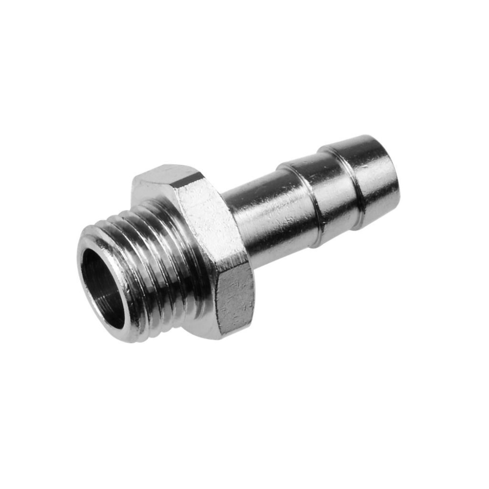 Boquilla de conexión a presión R 1/4' para manguera de 9 mm con rosca macho