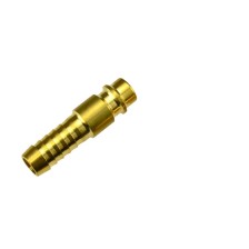 Conector de manguera con racor rápido de 9 mm, latón