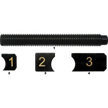 Elementos de soporte complementarios 4 piezas para kit de extracción de inyectores CDI