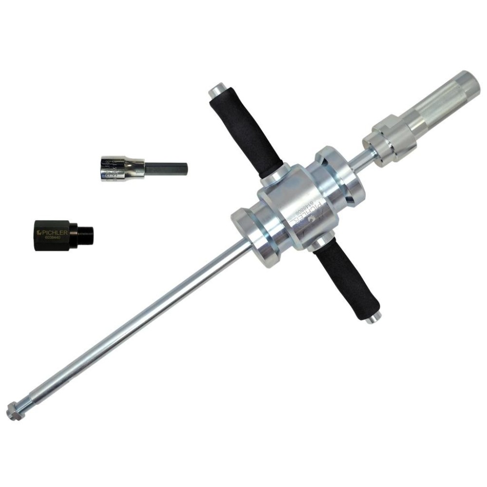Juego de extracción de inyectores M17 incluido Martillo deslizante de 8 kg
