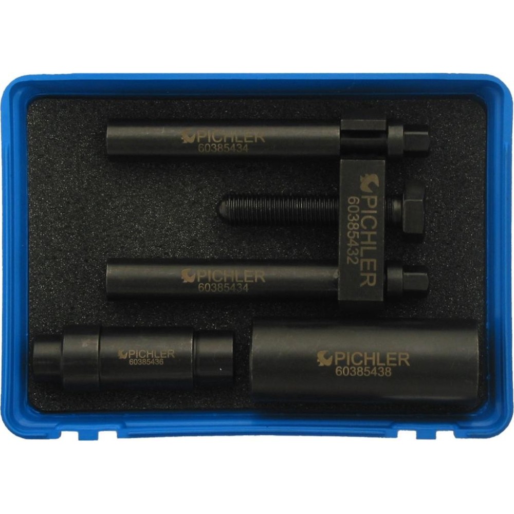 Juego de herramientas de presión, 6 piezas, para el conjunto de manguito de inyector y el conjunto de sello del eje PSA/DV6