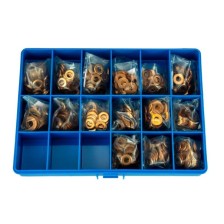 Surtido de arandelas de cobre para inyectores universales 450 uds.