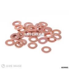 Anillos de sellado de gran tamaño 3,00 mm de diámetro exterior 14,6 mm de diámetro interior 7,5 mm, unidad de embalaje 30 pieza