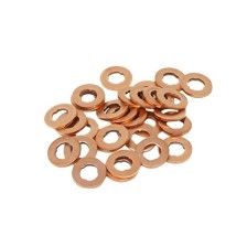 Anillos de sellado sobredimensionados: 2,50 mm de diámetro exterior, 15,5 mm de diámetro interior y 7,7 mm de diámetro interior