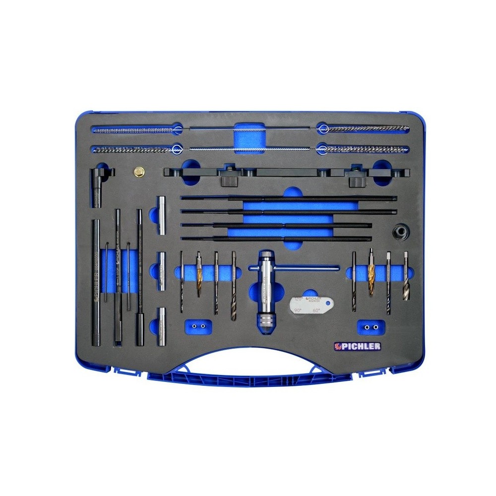 Kit de perforación de bujías de incandescencia Mercedes OM651 M8x1 y M10x1