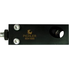 Guía de montaje para la herramienta de perforación de bujías incandescentes Fiat/Opel en la placa de sujeción para la herramien