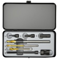 Kit de extracción de bujías incandescentes M9x1 en caja de herramientas de acero