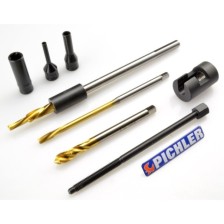 Kit de extracción de bujías incandescentes M9x1 en caja de herramientas de acero