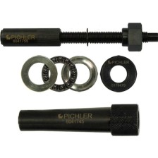 Extractor especial de bujías incandescentes de 3 casquillos con combinación de tuercas, manguito, cojinete y adaptador