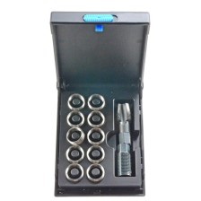 Juego de tuercas de inserción Lambda n.° 2, M18x1,5 con broca, fresa y 10 casquillos