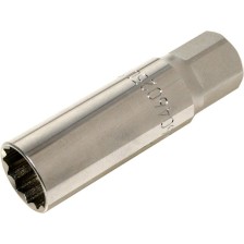 Dado para bujías con resortes de retención, 12 filos, 3/8' 19 mm