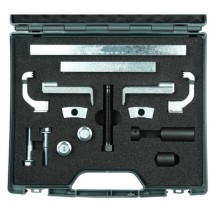 Juego de extracción de poleas en estuche de plástico