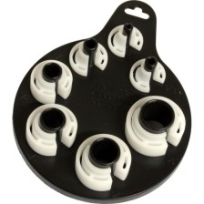 Juego de clips de corbata para liberación de enlace de línea, 7 piezas.