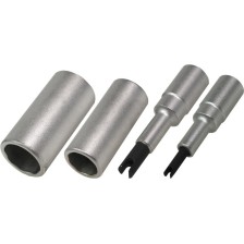 Juego de vasos para válvulas y conectores, 12 piezas, para sistemas de aire acondicionado, accionamiento de 1/4'.