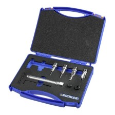 Juego para retapar las roscas de los sensores de temperatura y presión diferencial en los componentes del escape