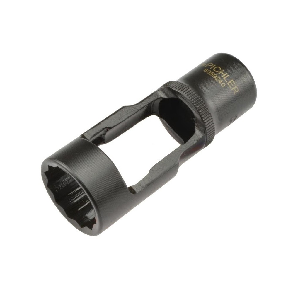 Tuerca de boquilla Mod.5 SW 22 con 2 ventanas de visualización, llave de presión de aceite HDI