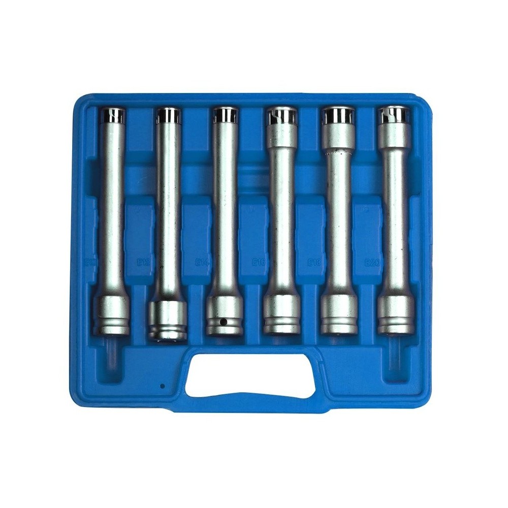 JUEGO DE ENCHUFES DE PERFIL E ½ E 10 - E 20 extra largos