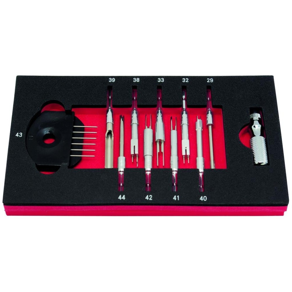 Juego de herramientas para terminales Mercedes Benz con mango de liberación rápida