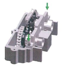 Juego de herramientas para guía de cadena de distribución OM 651 en estuche