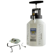 Contenedor de 5 litros con gancho para manguera de presión y cánula.