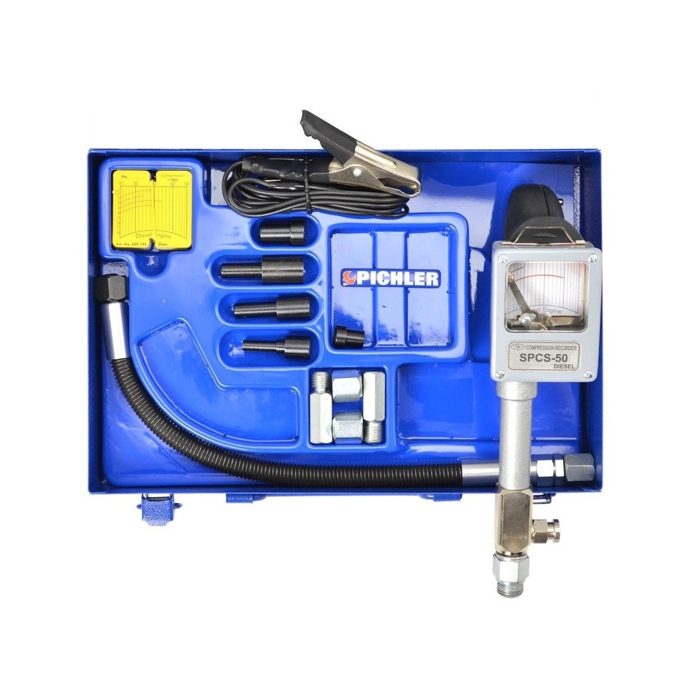 Comprobador de compresión de grabación de motores diésel D 10-50 Bar