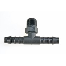 Adaptador de prueba de pieza en T, plástico, 6,0 mm, p. ej., para prueba de presión de combustible