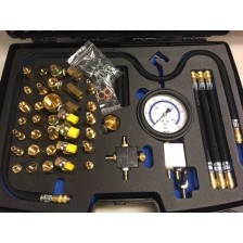 Kit de prueba del sistema de inyección de combustible completo con 30 adaptadores SK, manómetro 0-10, 4 mangueras