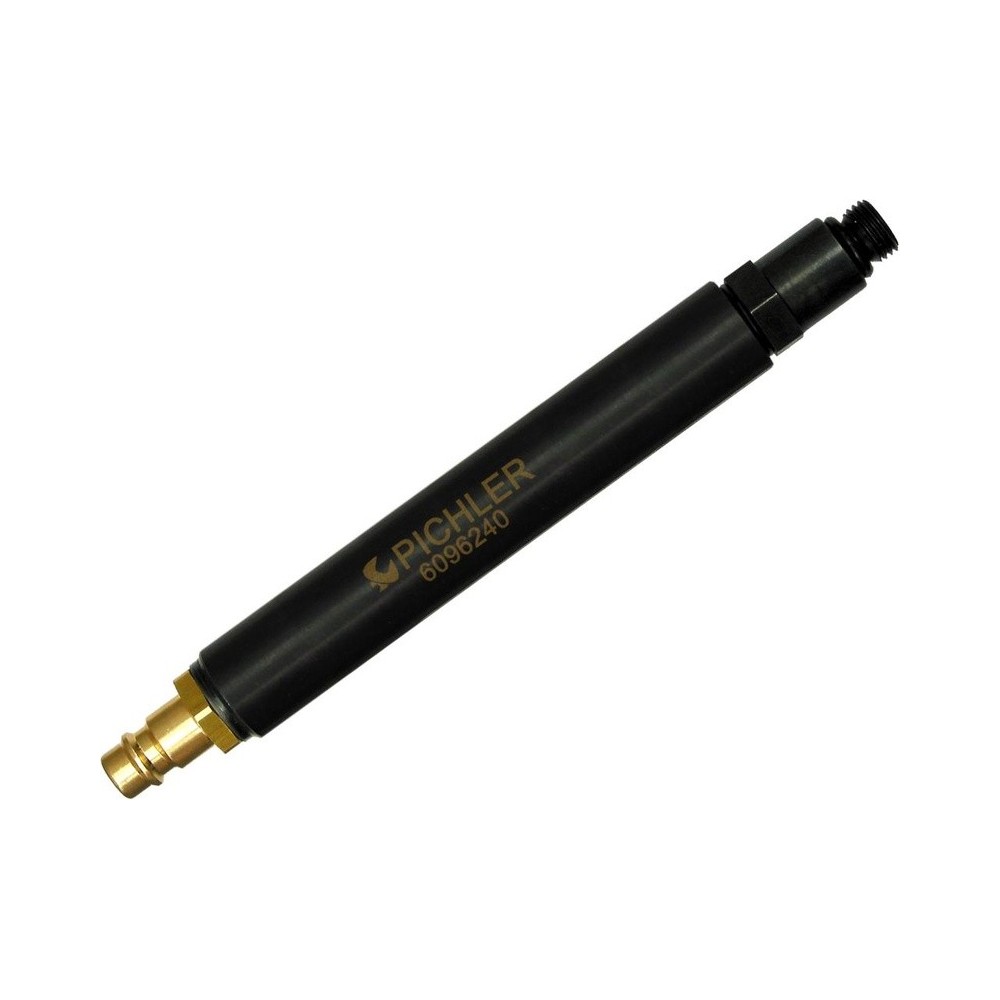 Adaptador con acoplamiento DL M14x1,25, 150 mm de largo, con boquilla adaptadora M12x1,25