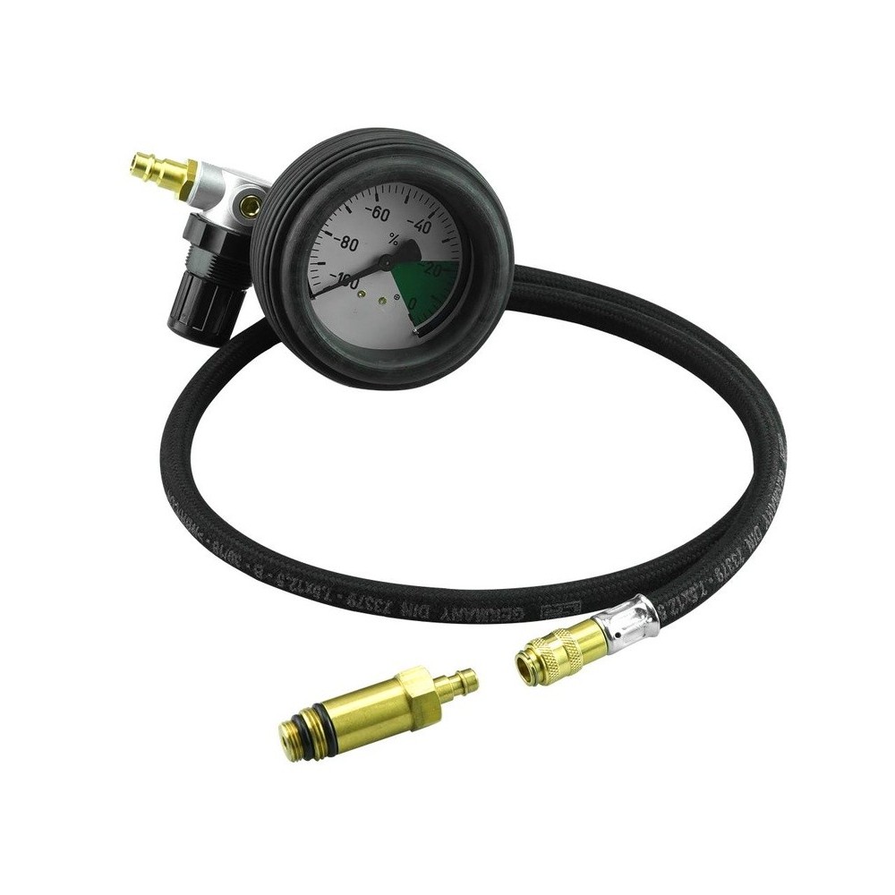 Probador de caída de presión DRV 05 '3' con acoplamiento NW5 y adaptador de bujía