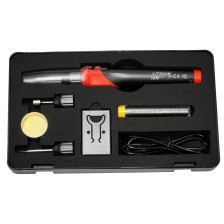 Juego de soldador a batería, 30 W, cable de carga USB, batería de litio para 500-700 ciclos de carga