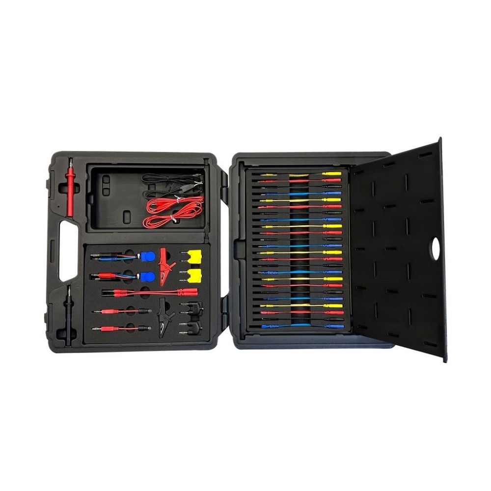 Juego de cables de medición y de prueba UNI 93 piezas en estuche