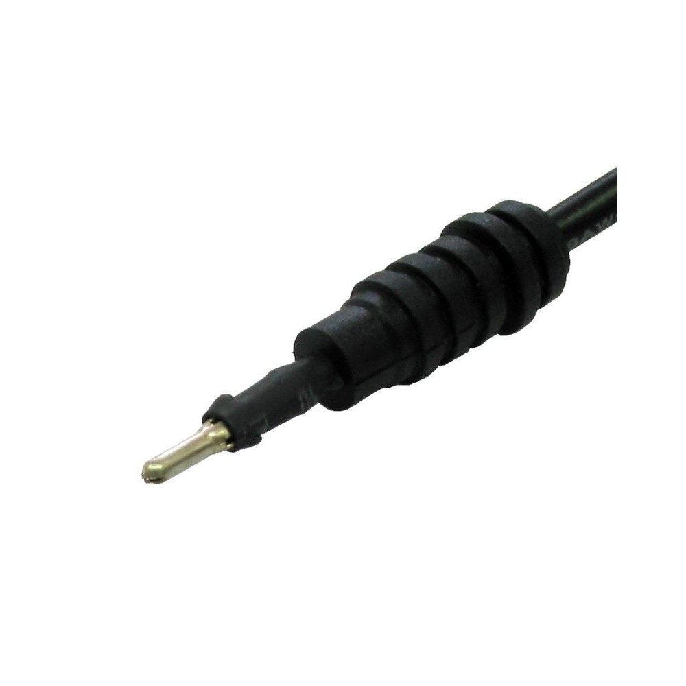 Conectores de terminal de cable con terminales de cable redondos, negros, 1,5 mm (puntiagudos/redondos)