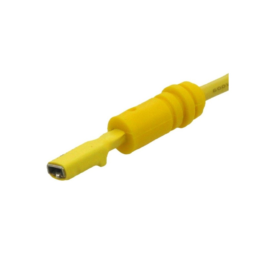 Conector de terminal de cable M plano 3,0 mm amarillo