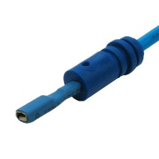 Conector de terminal de cable M plano 2,5 mm azul