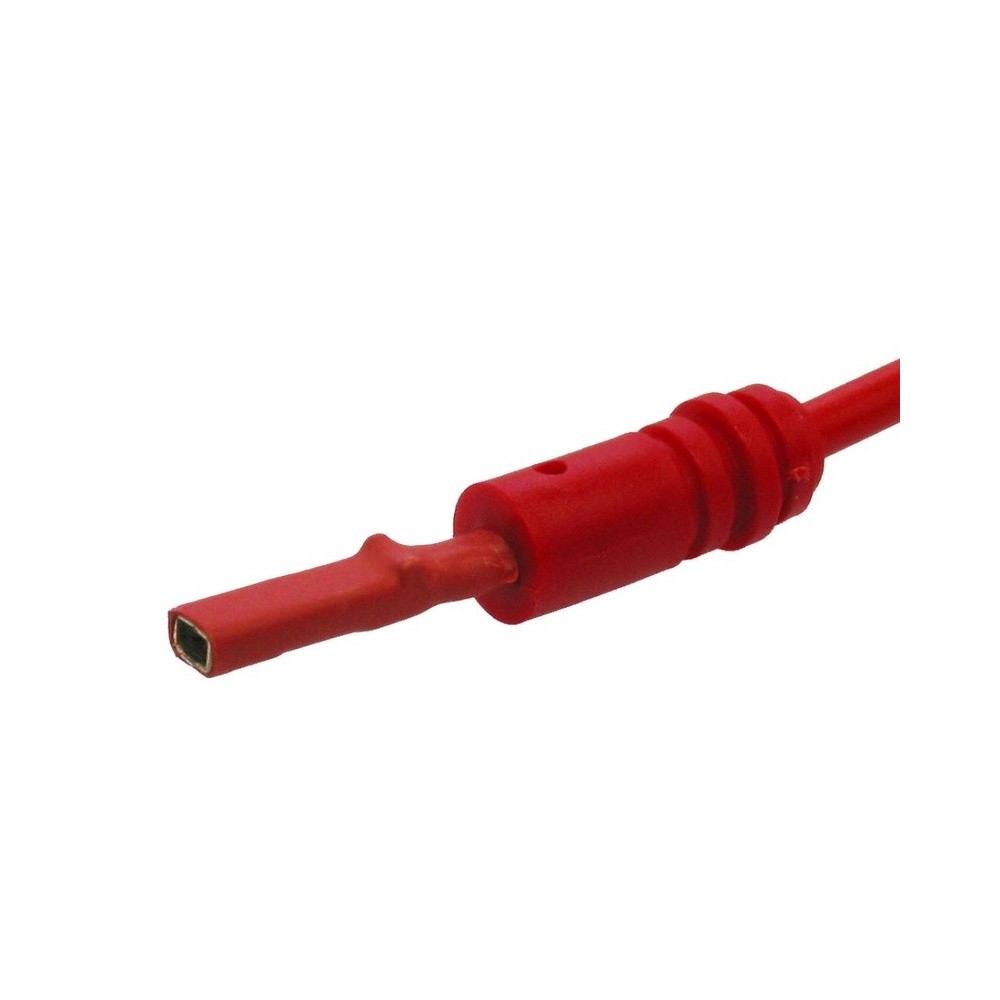 Conector de terminal de cable M plano 2,0 mm rojo